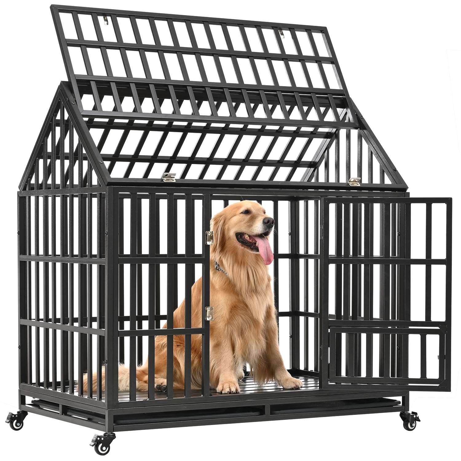 Extra Large Heavy Duty Dog Crate: Escape-Proof Kennel for XXL Dogs
