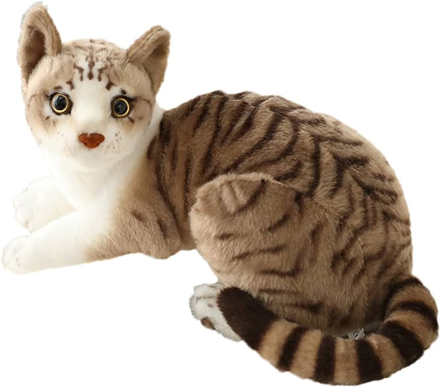 Realistic Stuffed Siamese Cat Plush - Perfect Gift for Cat Lovers