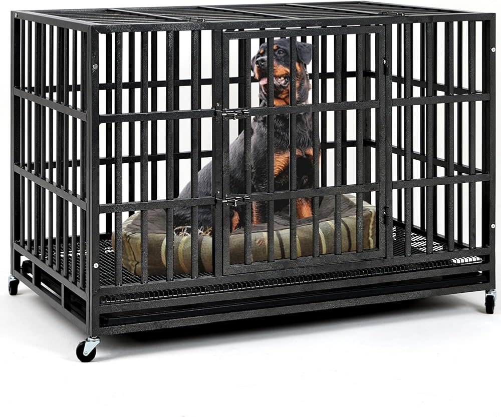 Extra Large Heavy Duty Dog Crate: Escape-Proof Kennel for XXL Dogs