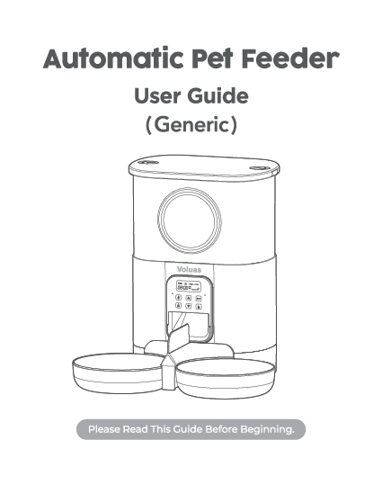 Get Started with Voluas Automatic Pet Feeder: User Manual Basics