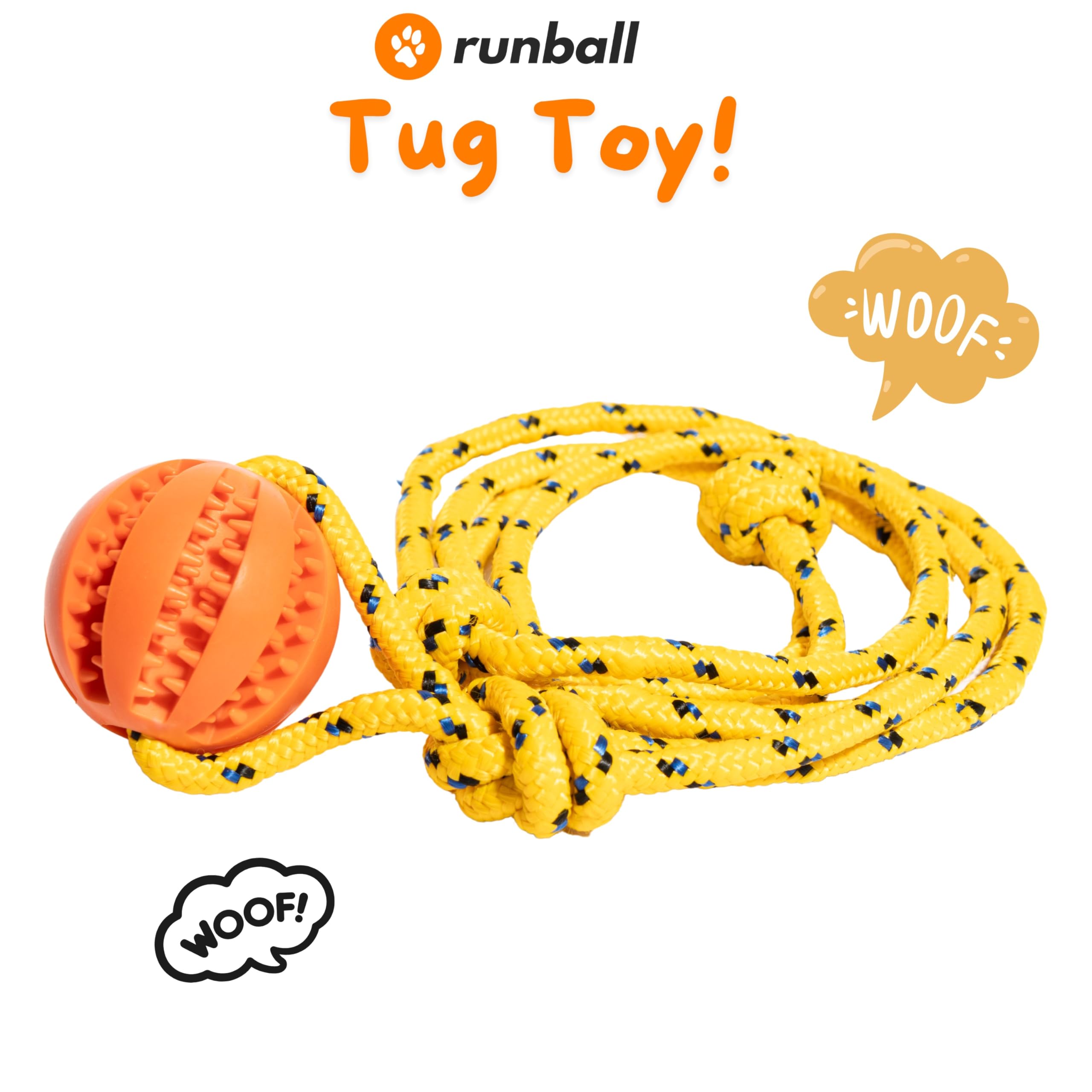 Dog Rope Toy with Ball: Perfect for Tug of War and Training