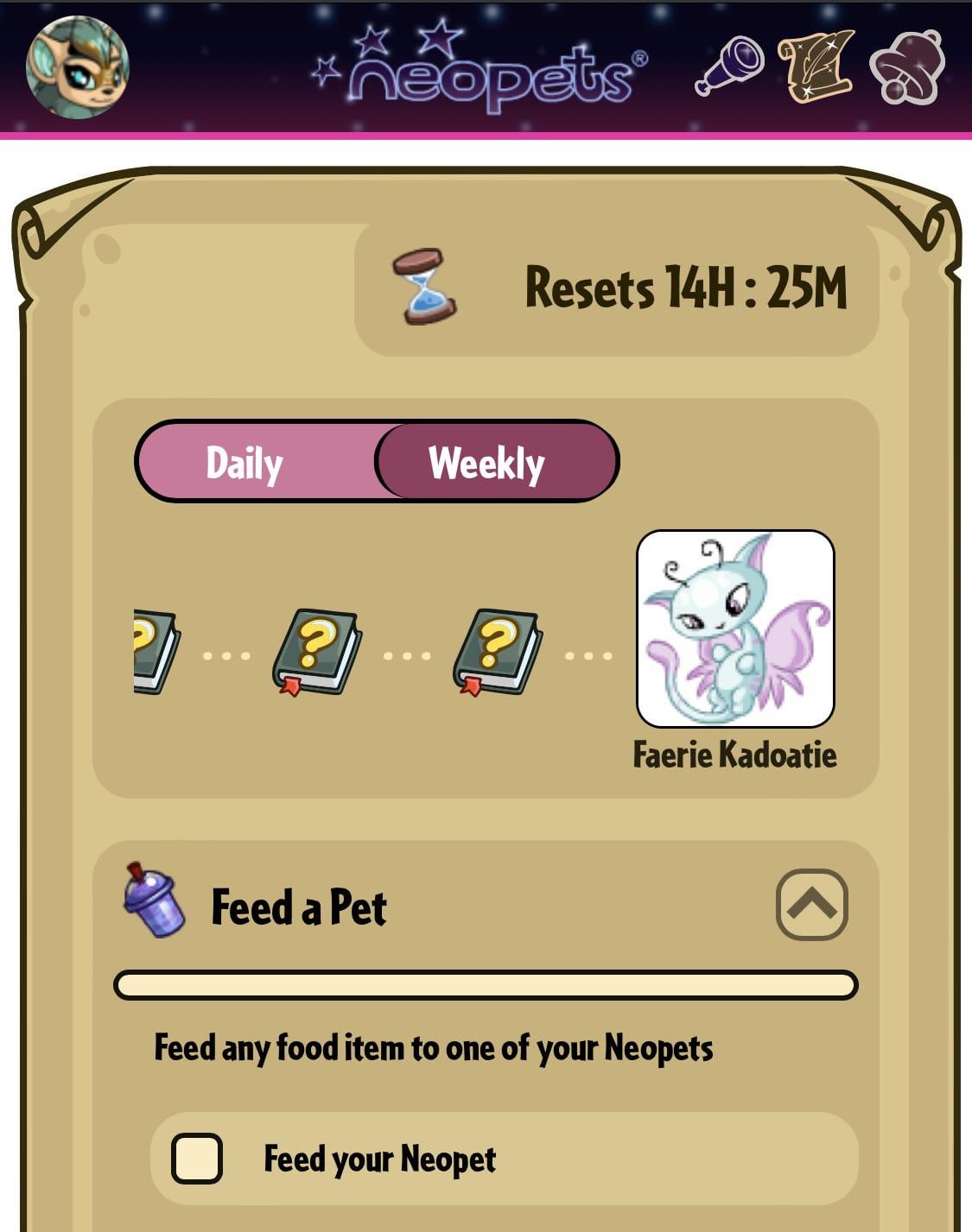 neopets feed a bloated pet
