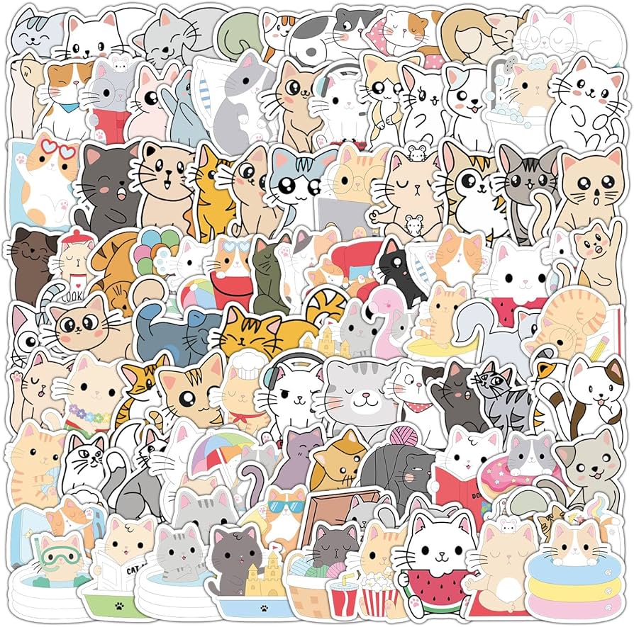 Top 10 Cute and Aesthetic Cat Stickers for Your Personal Collection