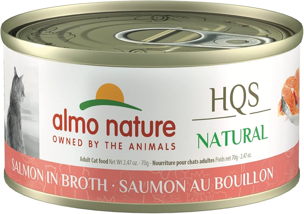 Natural Salmon Canned Cat Food: Grain-Free & High Protein