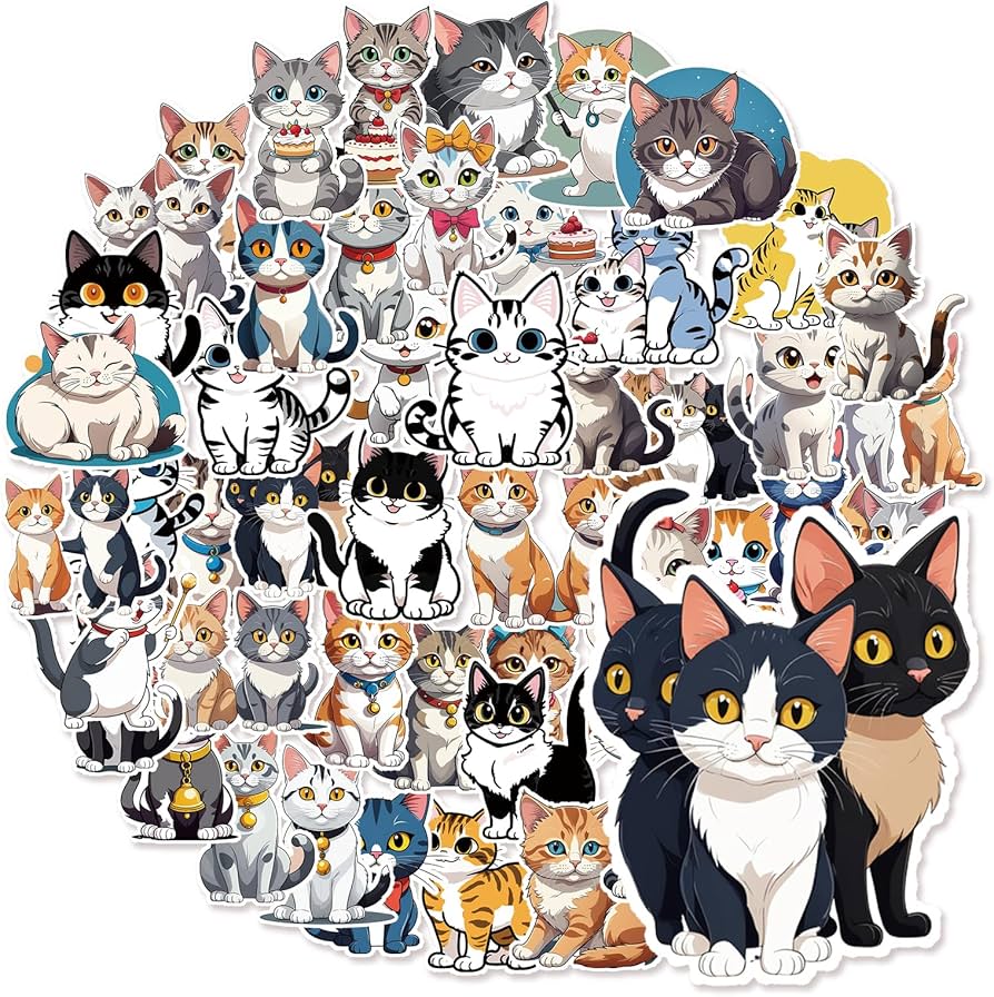 Top 10 Cute and Aesthetic Cat Stickers for Your Personal Collection