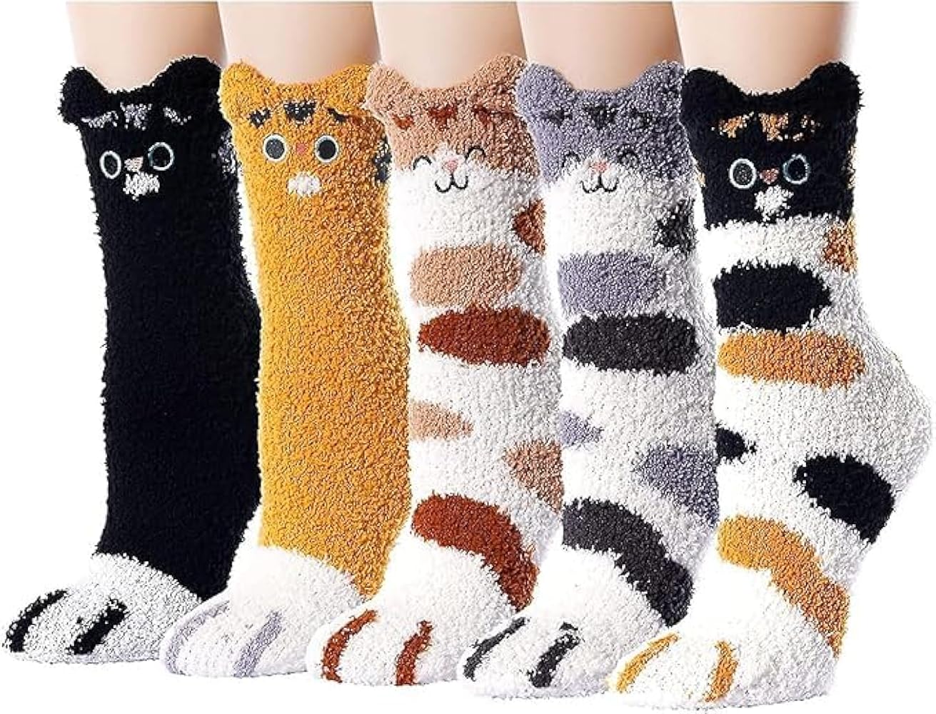 Warm and Fuzzy Cat Socks for Winter - Perfect Gifts for Cat Lovers