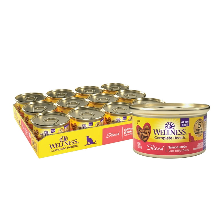 Natural Salmon Canned Cat Food: Grain-Free & High Protein