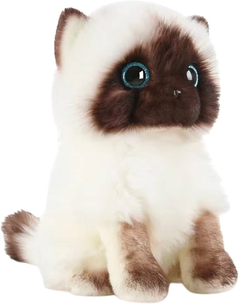 Lifelike Siamese Cat Plush: A Must-Have for Collectors and Kids
