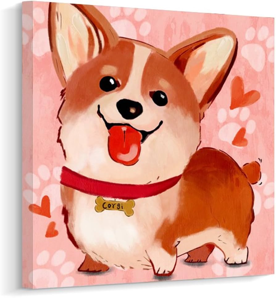 Corgi Art Prints: Charming Illustrations of Adorable Corgis