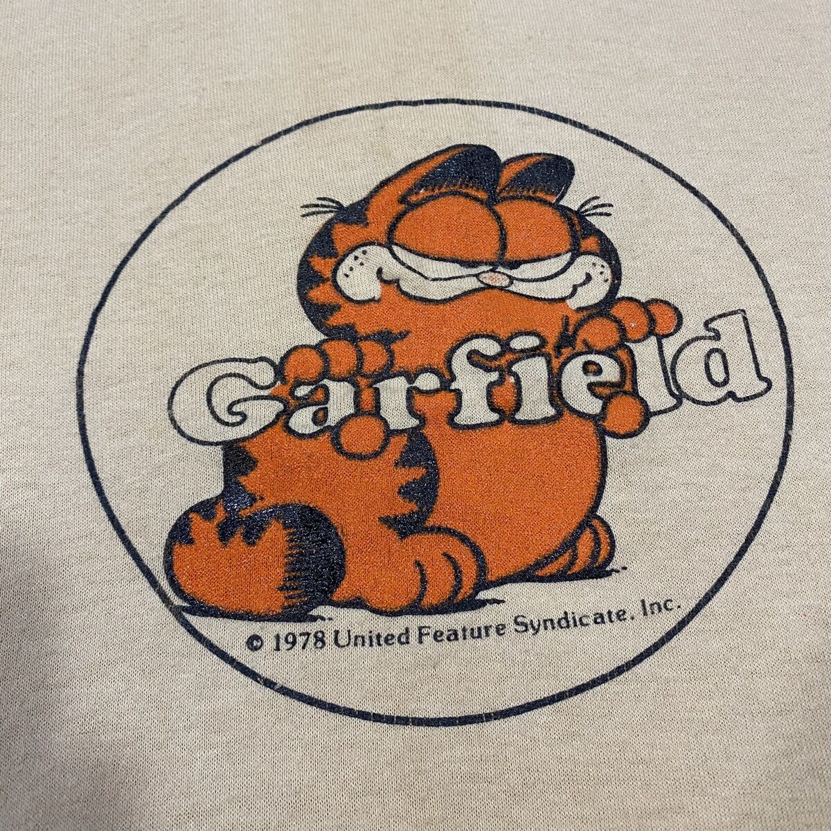 Retro Garfield 1978 Ringer Tee: Vintage Pastel Colors
