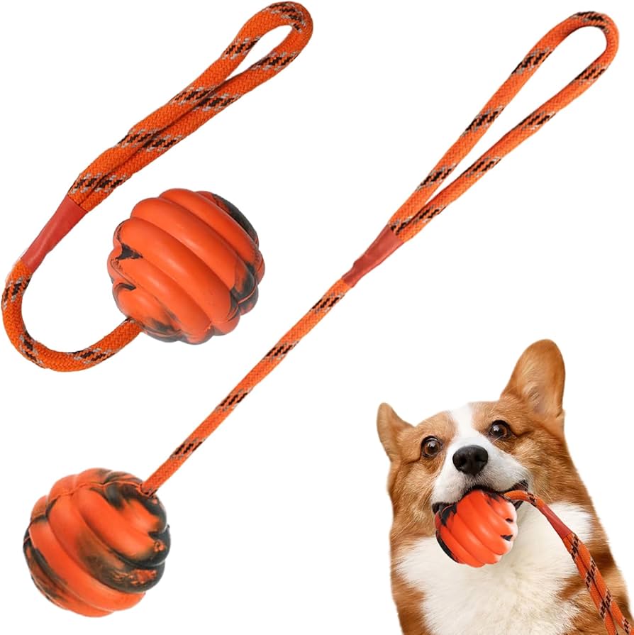 Interactive Dog Toy Rope with Ball: Perfect for Training and Play