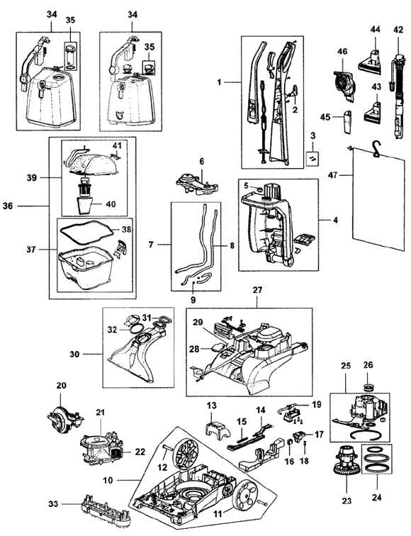 Hoover PowerDash Pet Carpet Cleaner Parts Diagram: All Parts Explained!
