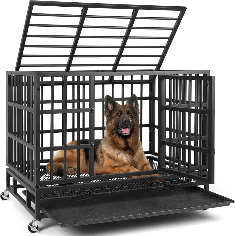 Indestructible Dog Crate for Labrador Retriever: Anxiety Relief