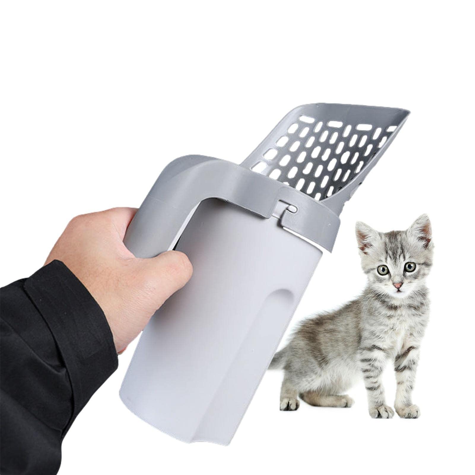 Quick & Easy Clean-Up: Cat Litter Scooper with Waste Bags