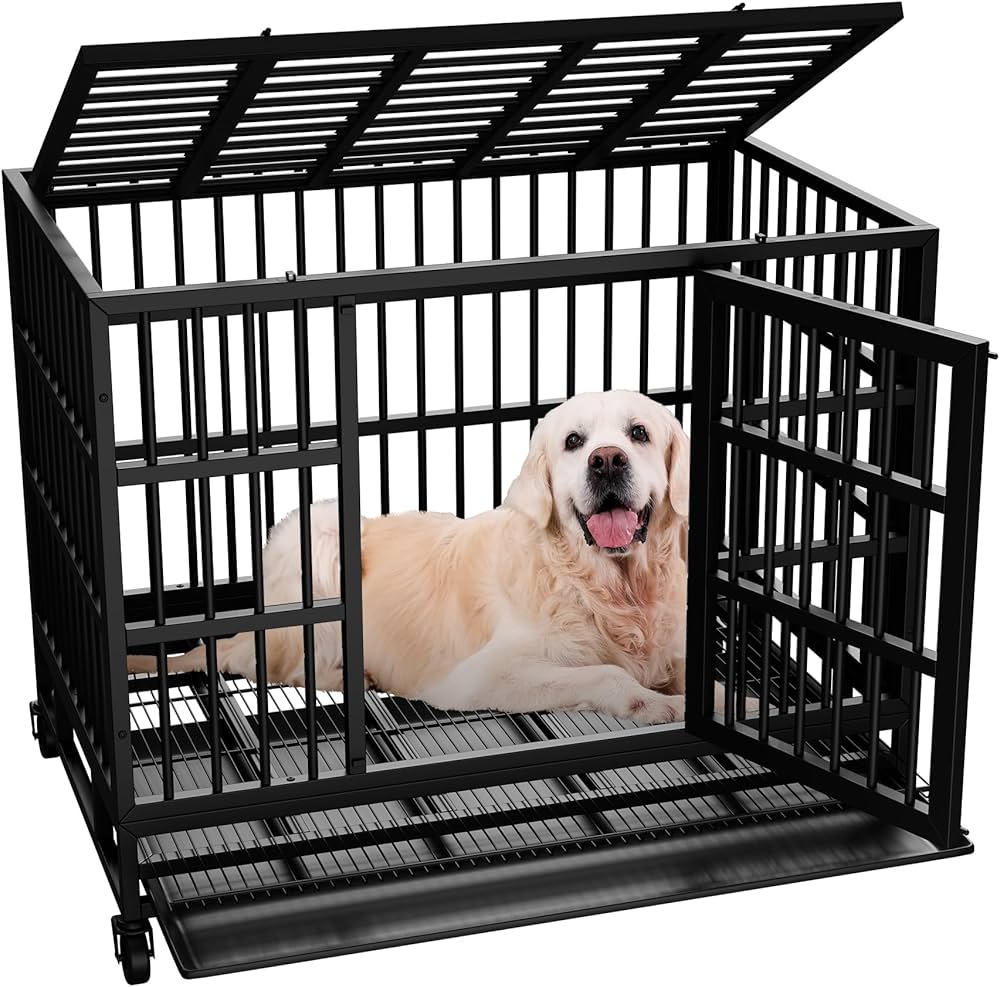 Indestructible Dog Crate for Labrador Retriever: Anxiety Relief