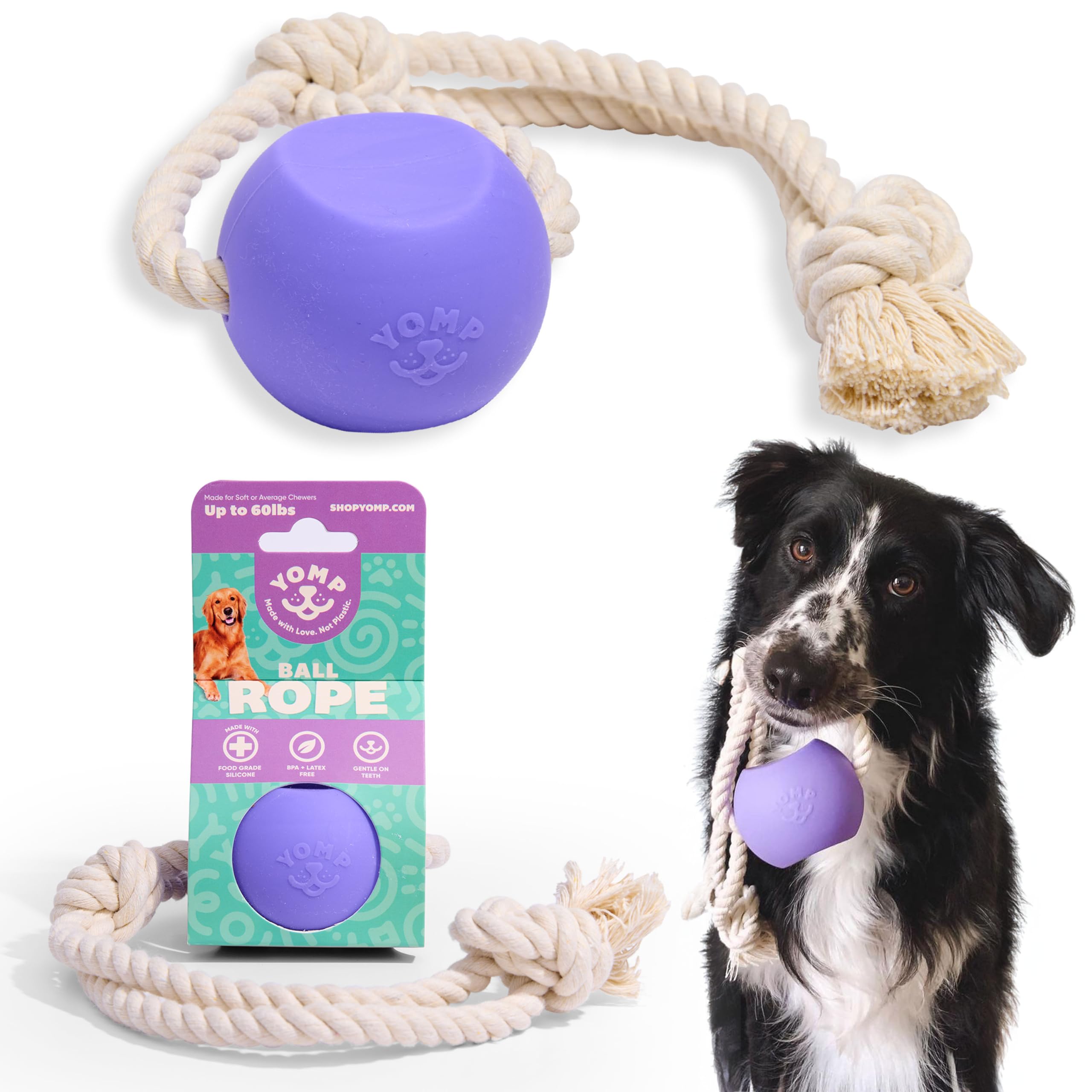 Get a Dog Ball Rope Toy: Perfect for Interactive Play.