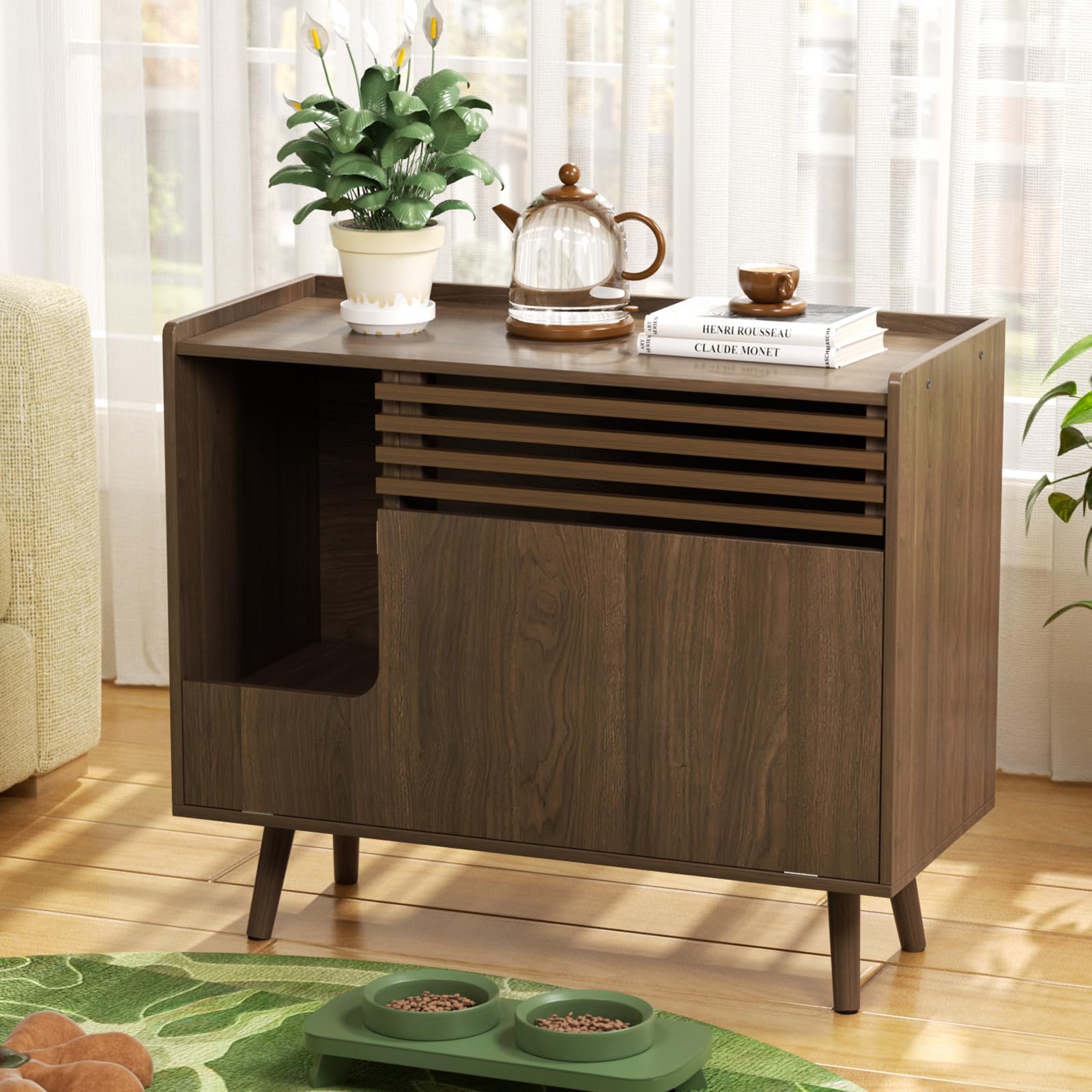 Modern Cat Furniture: Shop Mid Century Cat Litter Box for Hidden.
