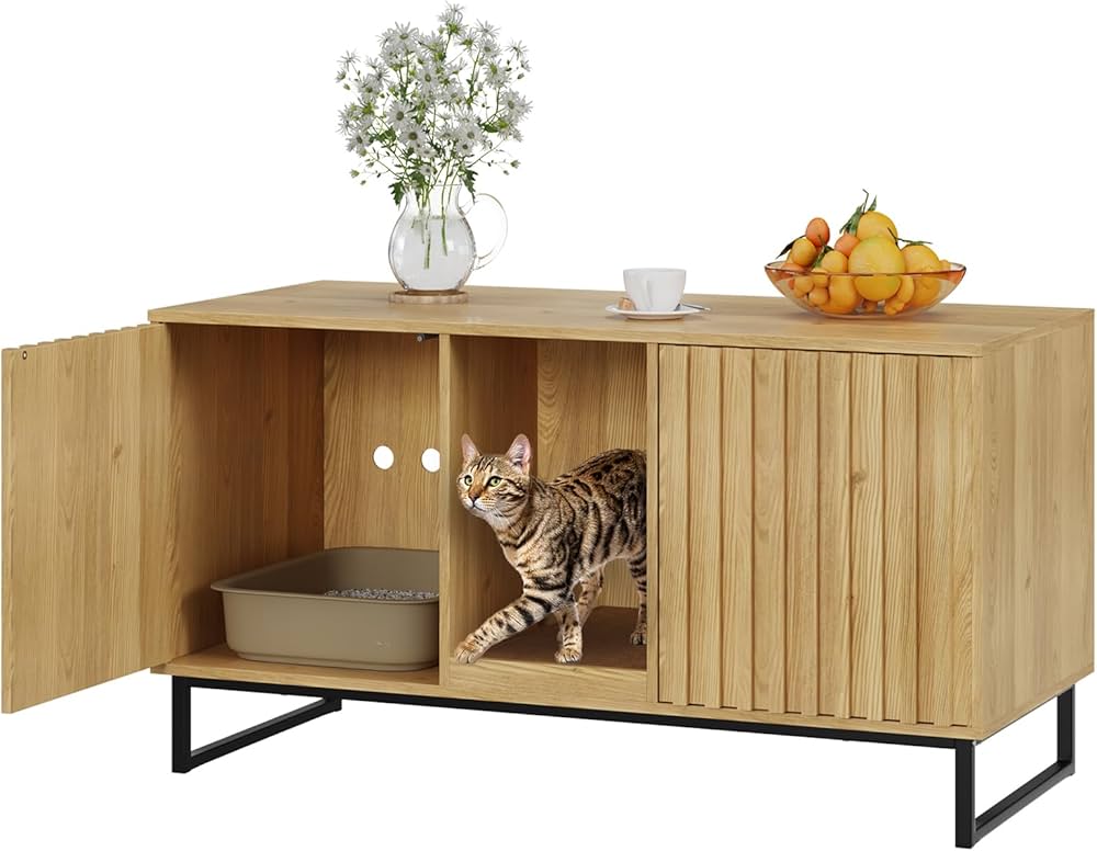 Modern Cat Furniture: Shop Mid Century Cat Litter Box for Hidden.