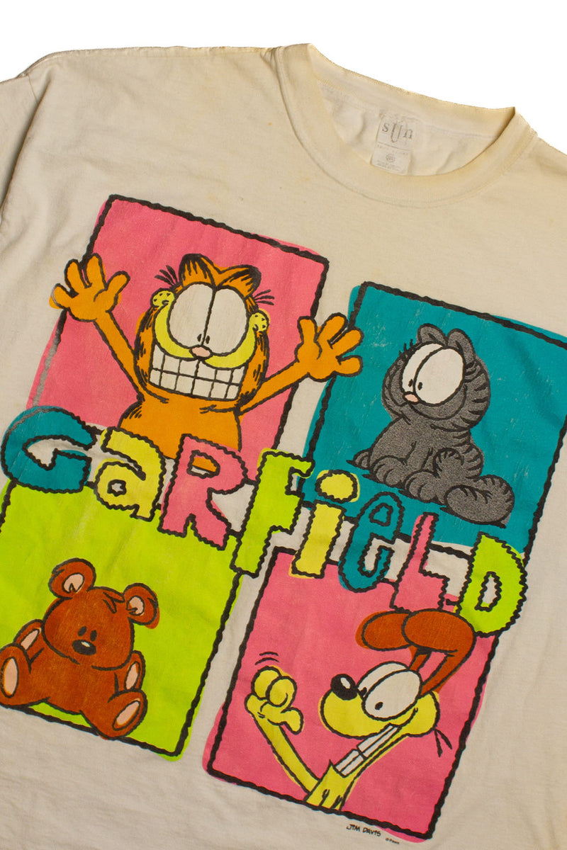 How can you find vintage Garfield clothing? Tips for locating classic tees from the 80s and 90s.