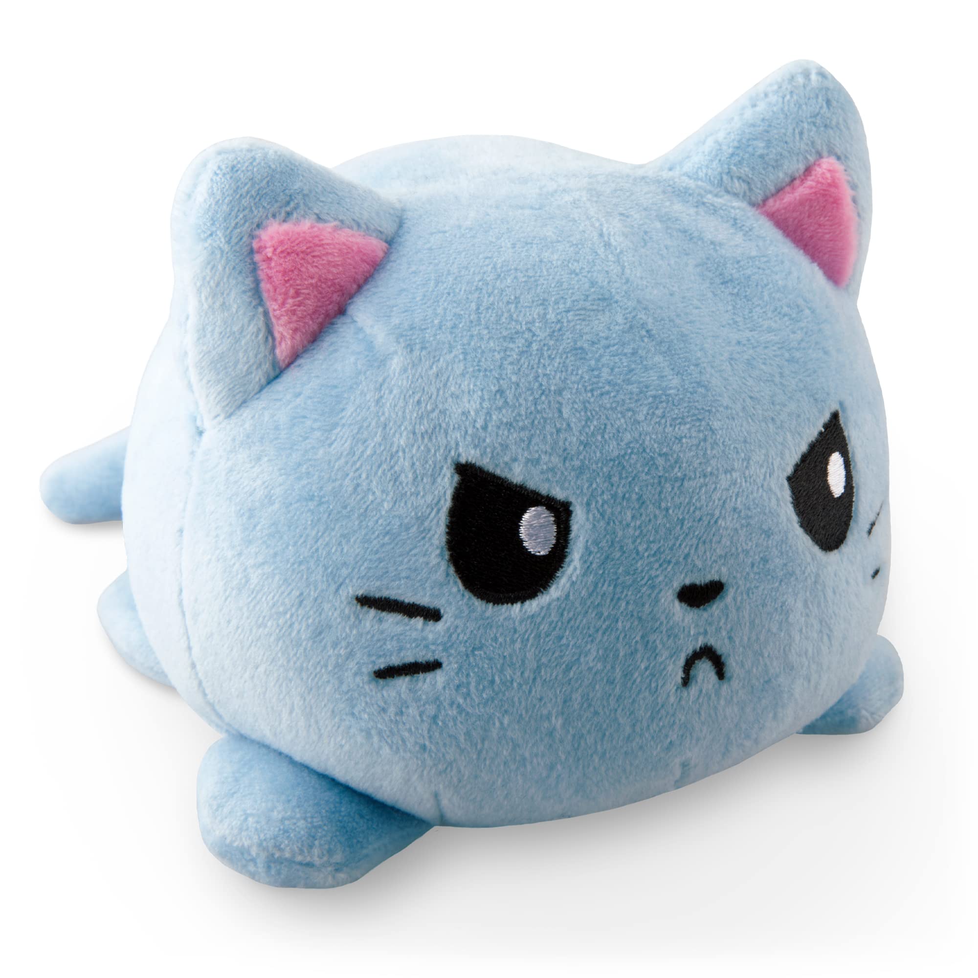 Need a cute gift? A russian blue cat plush is super soft, a perfect present for kids.
