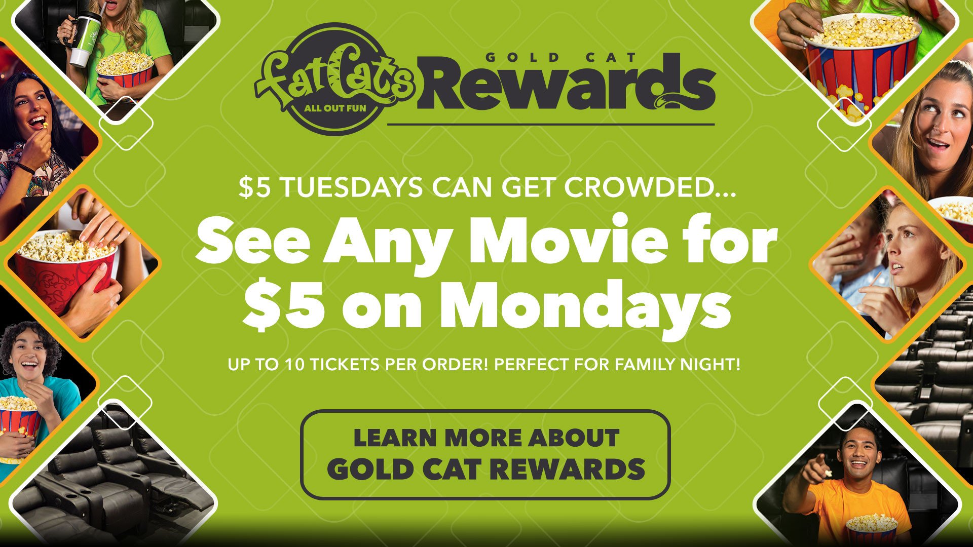 Want to know Fat Cats daily specials prices? Learn how to get great value on your next visit.